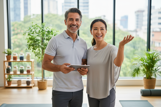 Happy couple experiencing enhanced cognitive function and increased energy